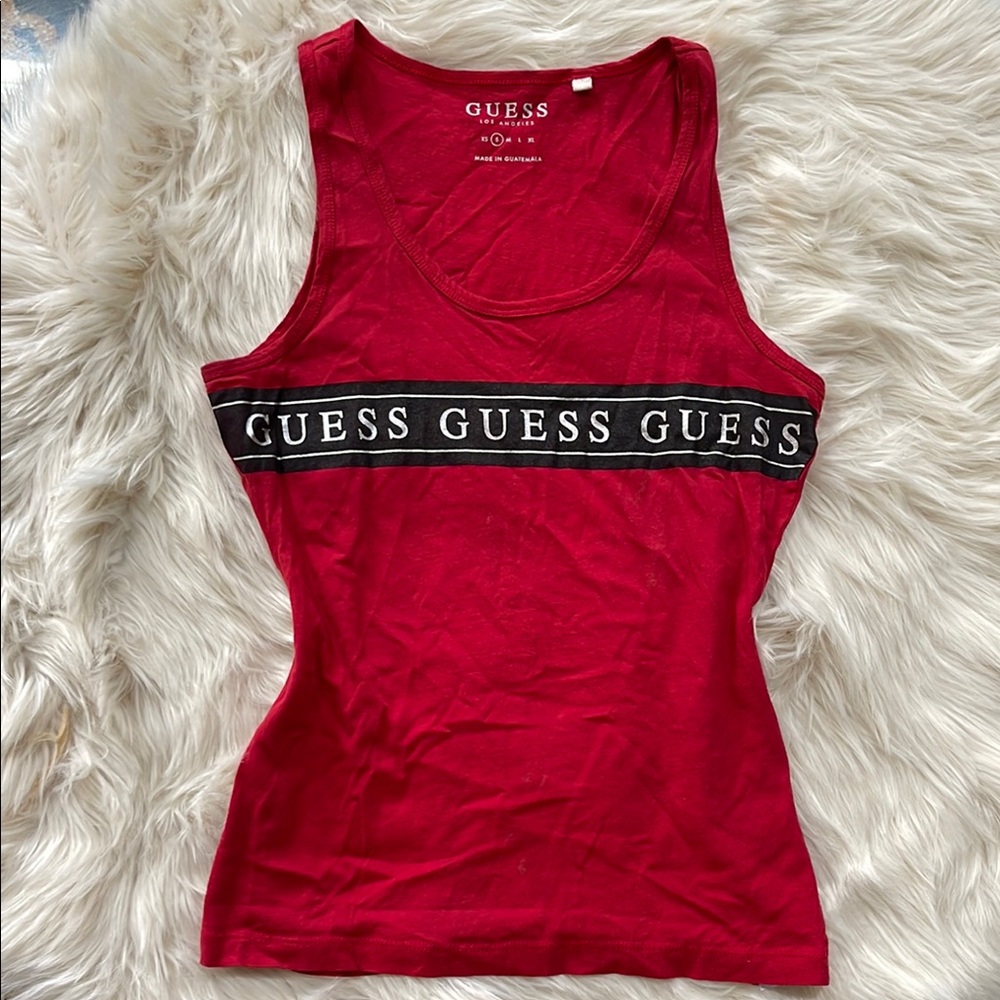 Guess Women's Bold Red Tank Top